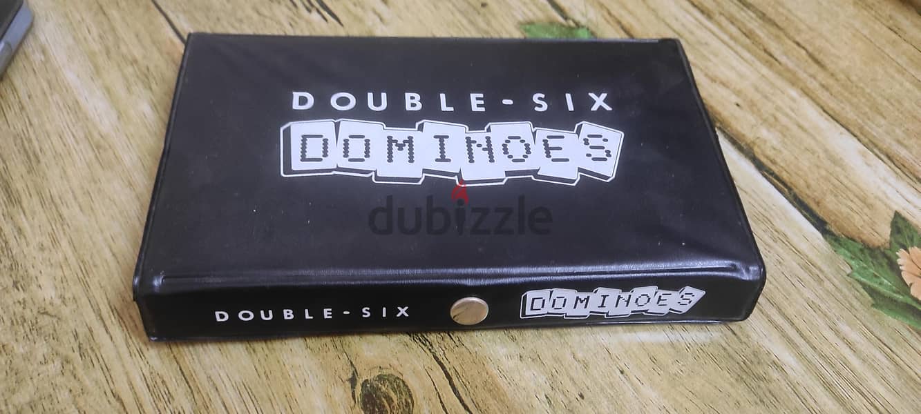 classic Double-Six Dominoes Set in a black storage case 2