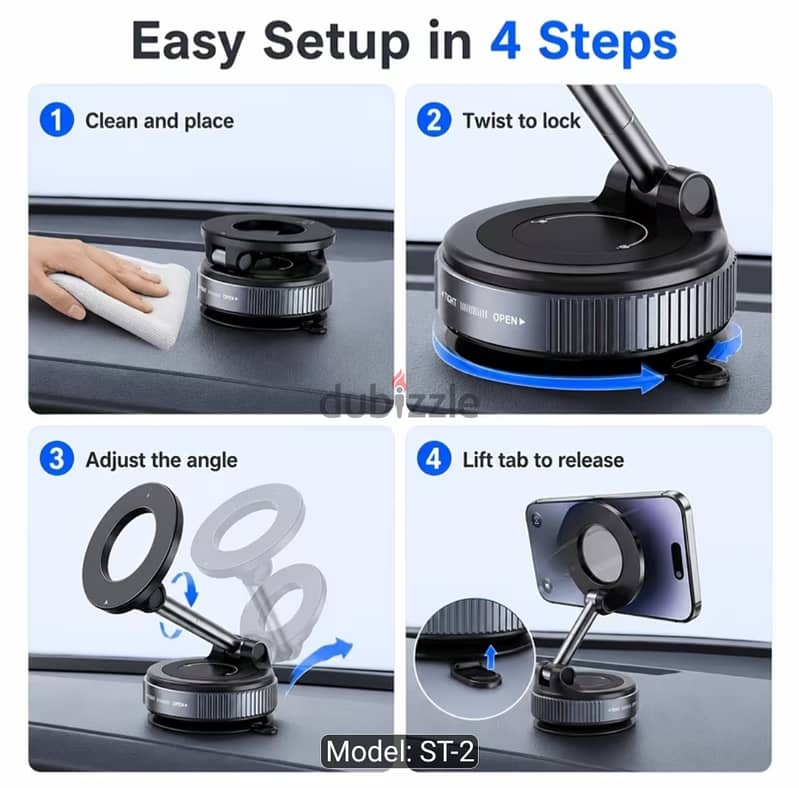 Car Phone Holder | Flexible | Multi Purpose | Vacuum Holder 1