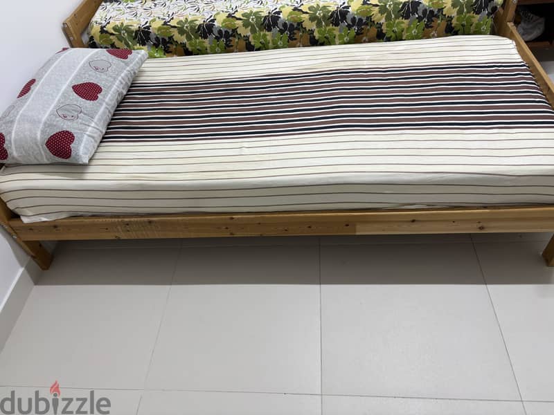 IKEA Bed and mattress for sale (single bed) 1