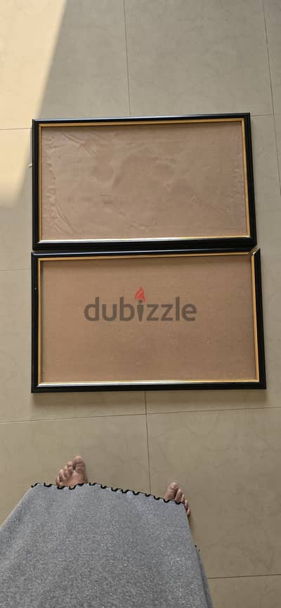 Two wooden frames