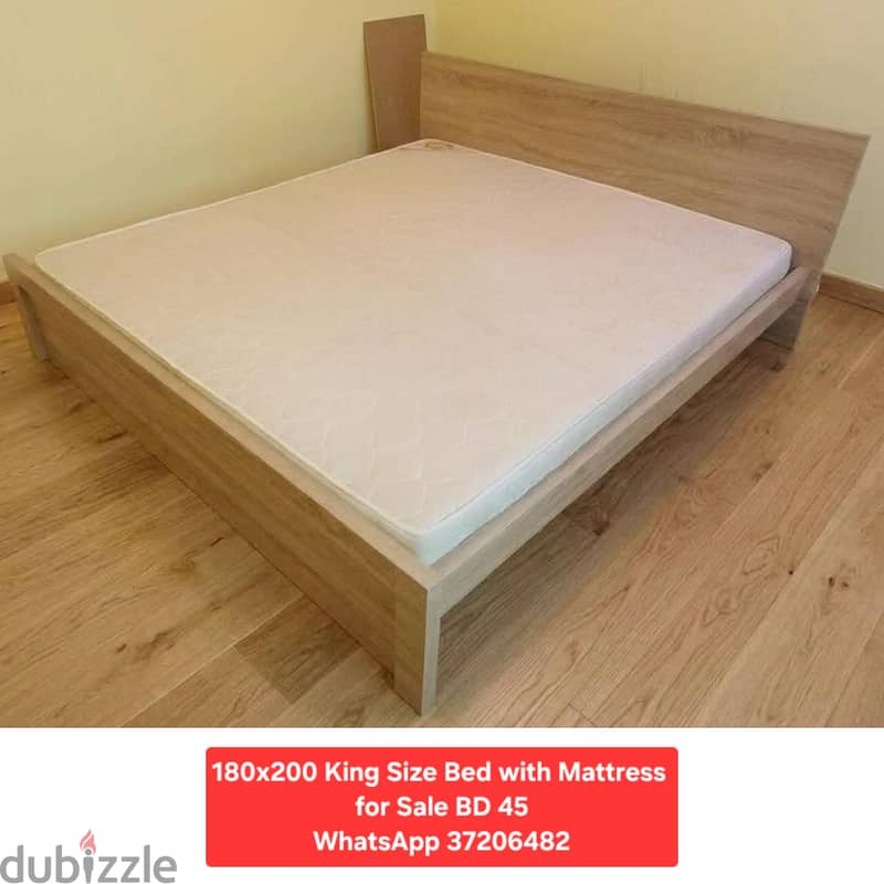 150x200 Bed with Medicated Mattress & other items for sale Delivery 2