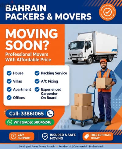 Movers for Large Household Furniture Bahrain