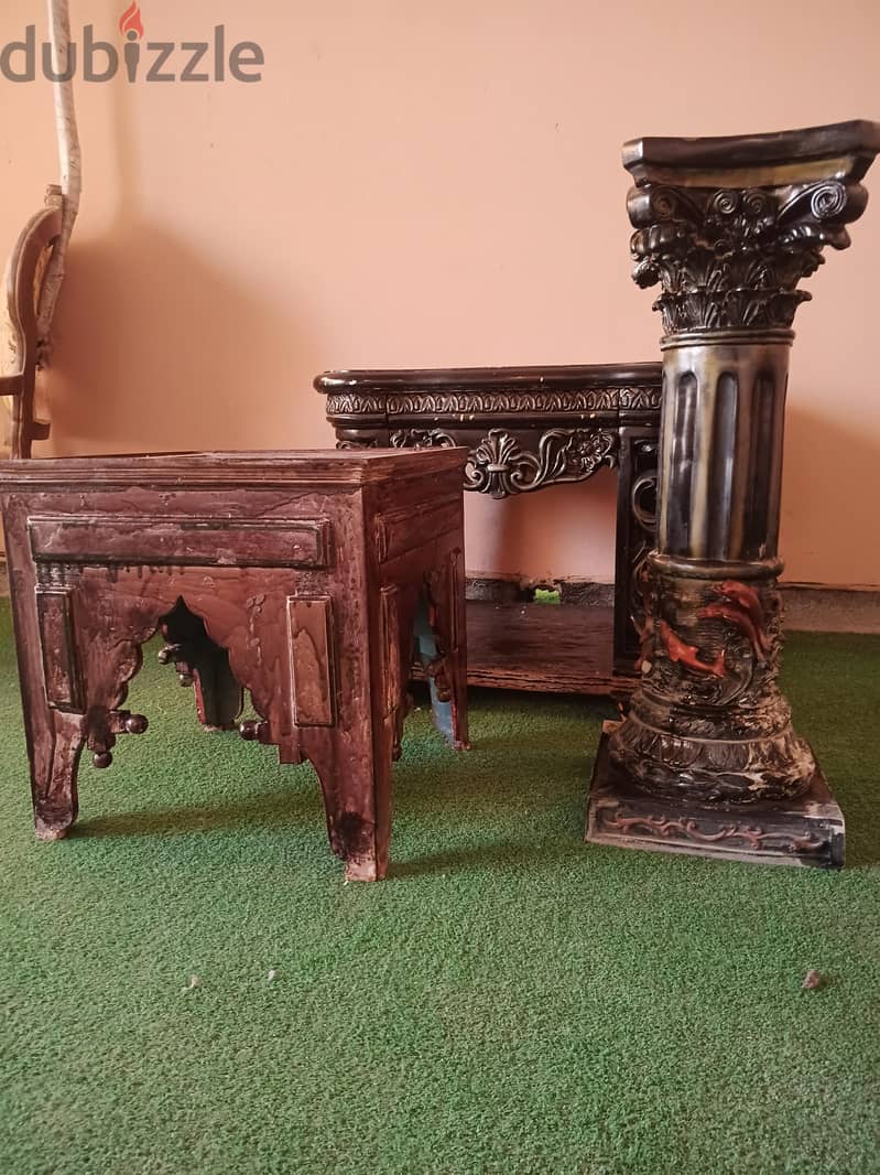 طاولات وديكور  كلاسيكي للبيع Classic tables and decor for sale 1