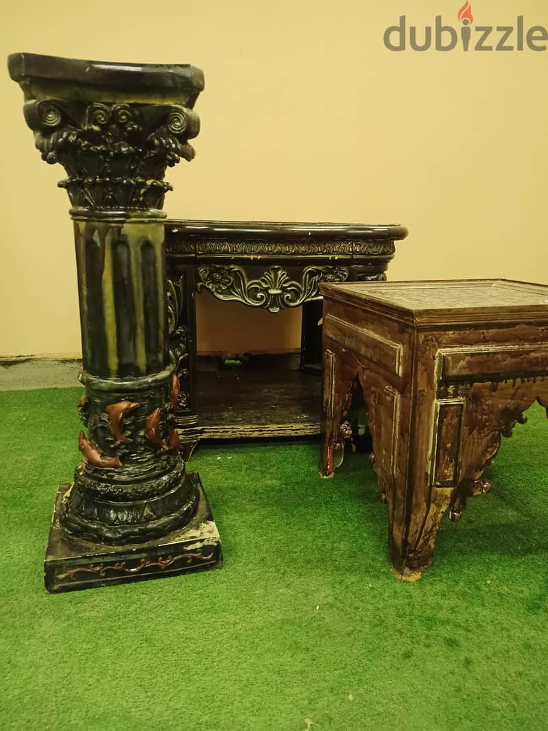 طاولات وديكور  كلاسيكي للبيع Classic tables and decor for sale 2