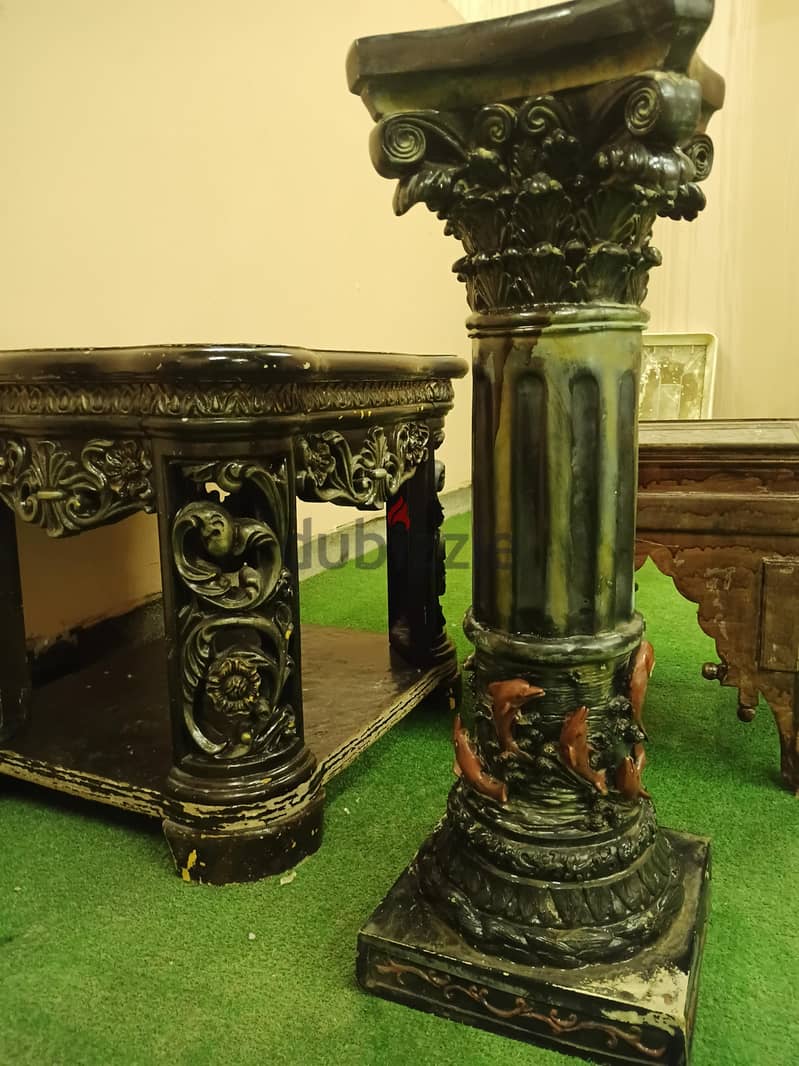 طاولات وديكور  كلاسيكي للبيع Classic tables and decor for sale 3
