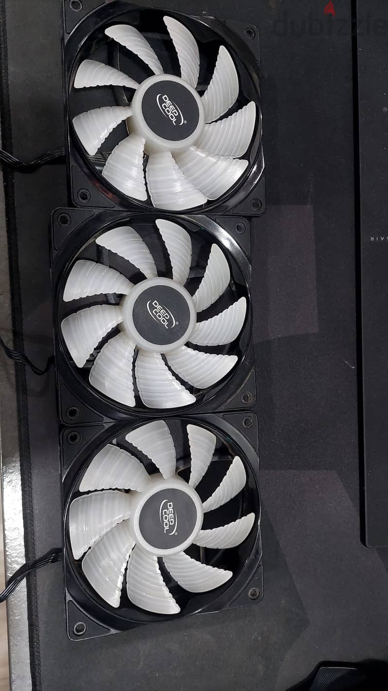 DeepCool Tempered Glass PC Case + 4 Fans + 3 Extra DeepCool LED Fans 6