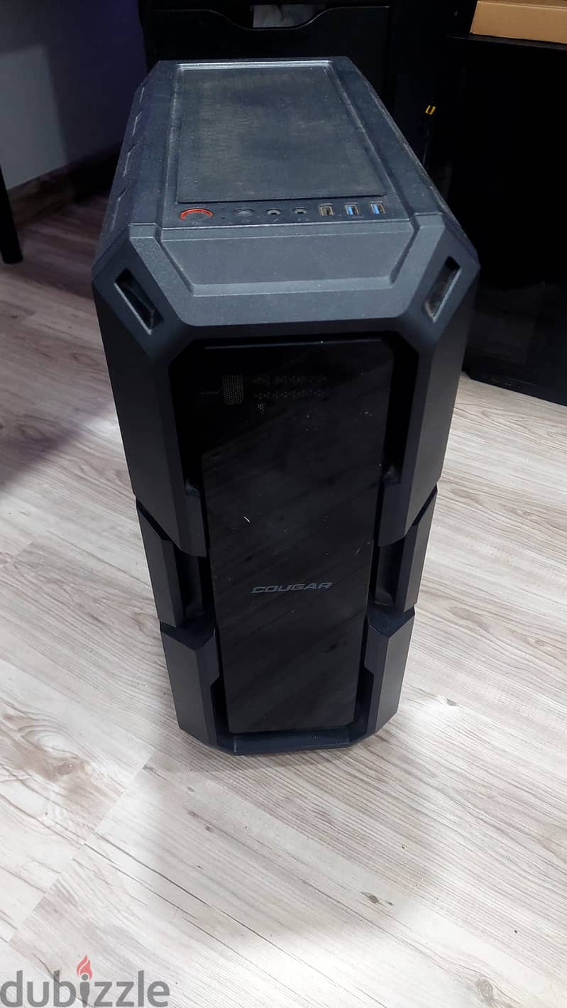 Cougar Mid Tower Gaming PC Case - Tempered Glass + Rear Fan 1