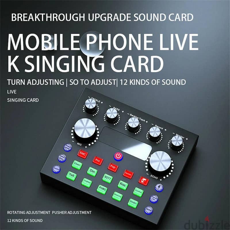 V8s Plus Sound Card live streaming and Broadcasting 5