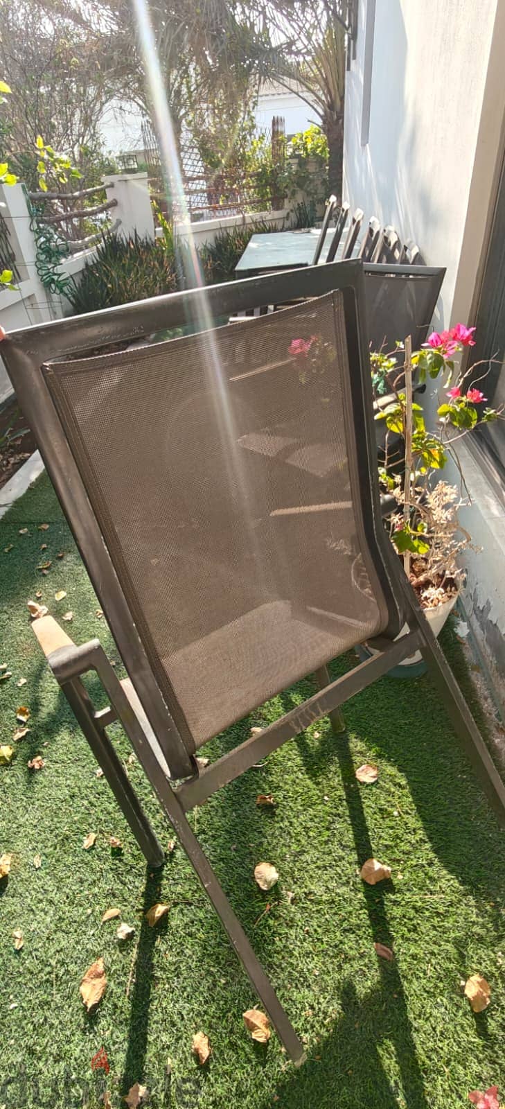 Premium Outdoor Garden Chairs – Aluminium Frame & Mesh Seating 2