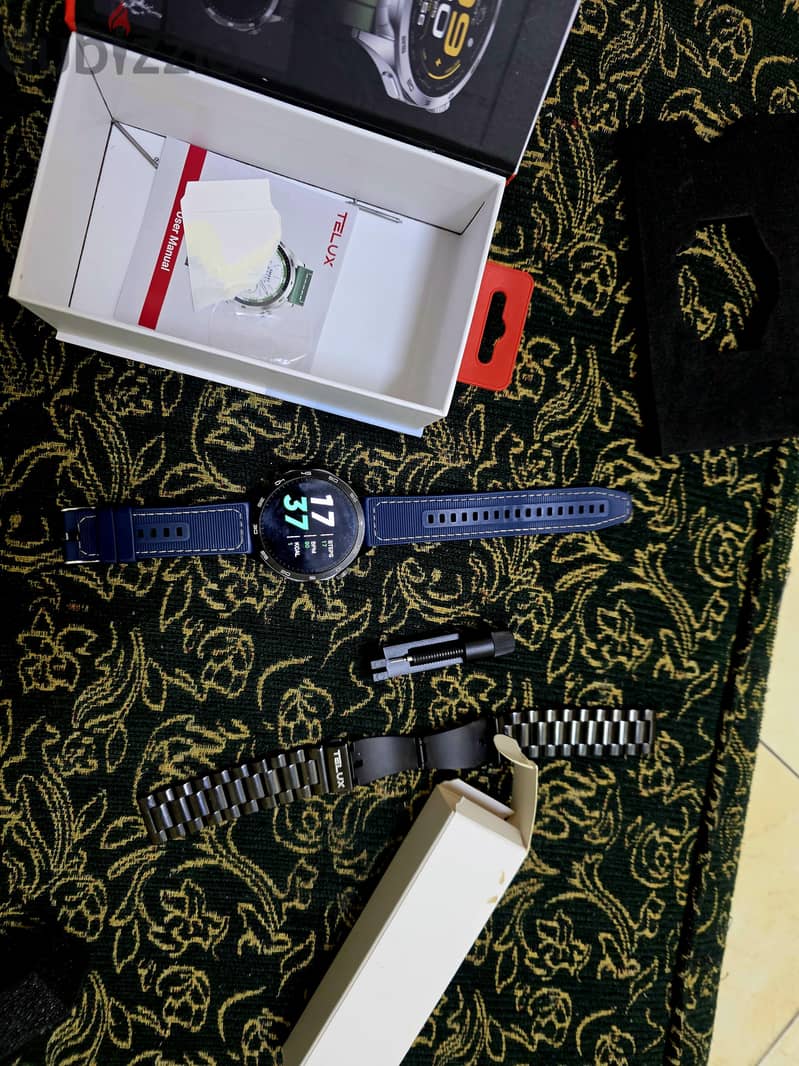 Telux Neo Smartwatch (1.43" AMOLED) + Extra Metal Strap 4