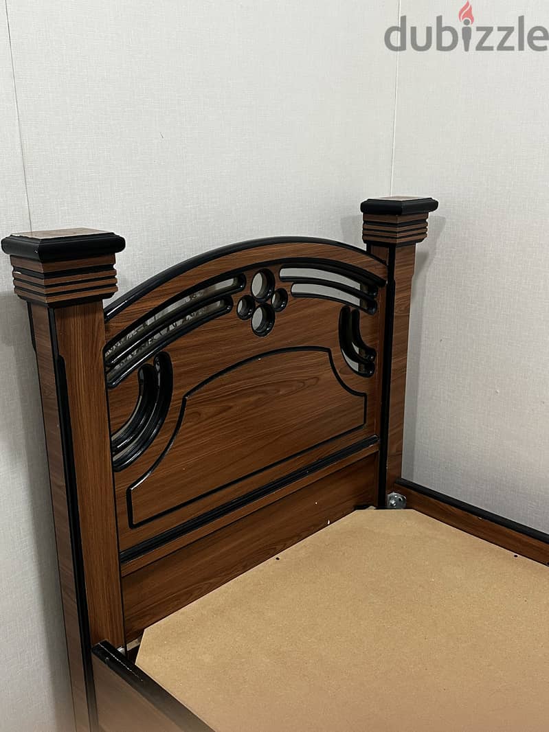 2 Wooden Single Beds 2