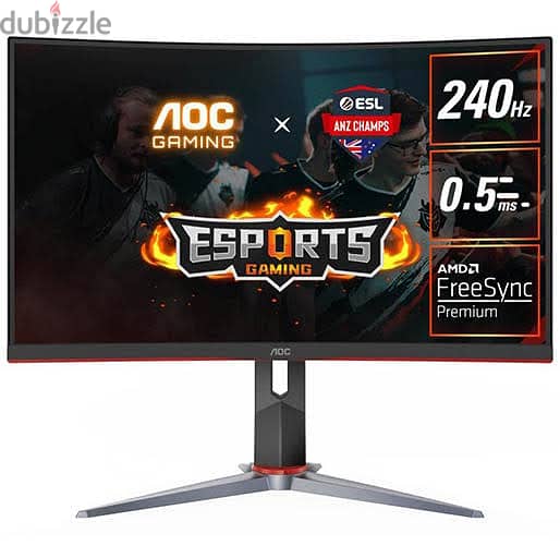 Special Offer AOC Gaming 27" Curved IPS LED Monitor Full HD 1