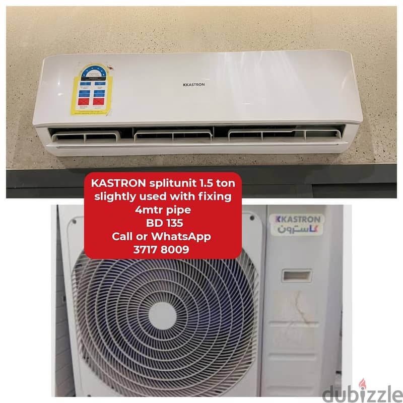 Frego splitunit window Ac fridge washing machine cooking range 16