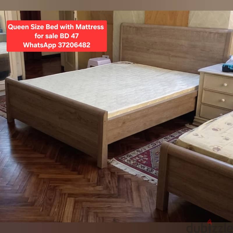 Queen size Bed set and other items for sale with Delivery fixing 8