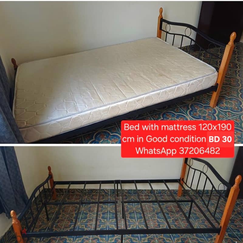 Queen size Bed set and other items for sale with Delivery fixing 11