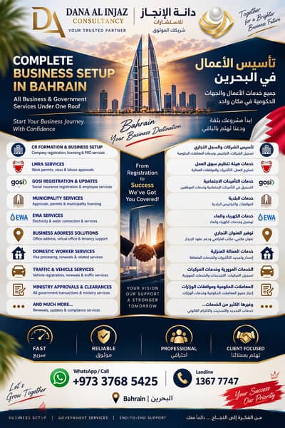 START YOUR BUSINESS IN BAHRAIN WITH CONFIDENCE!
