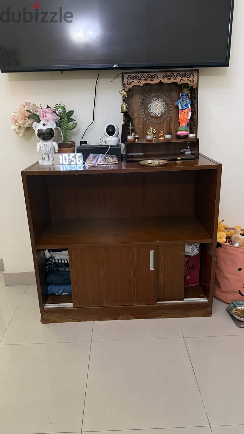Wooden TV Unit with Storage for Sale 1