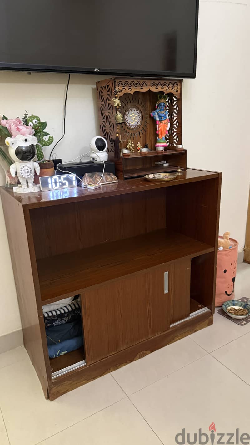 Wooden TV Unit with Storage for Sale 2