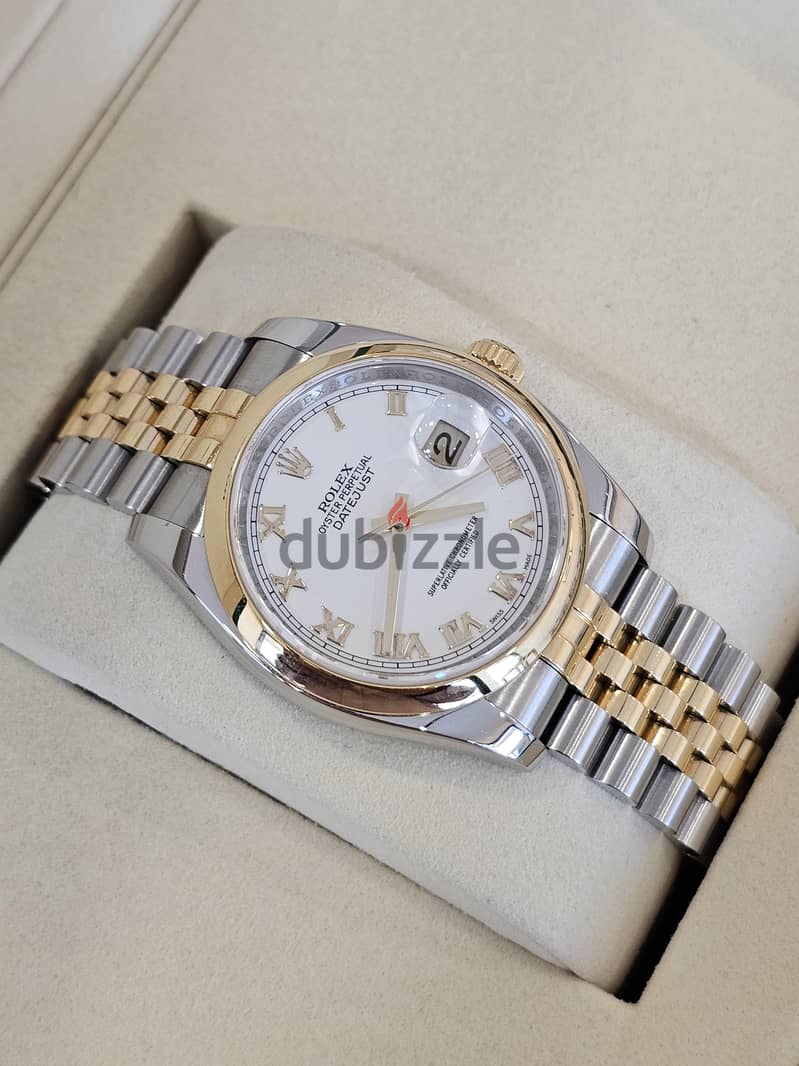 Rolex Datejust 36mm White Roman Dial Full Set 2