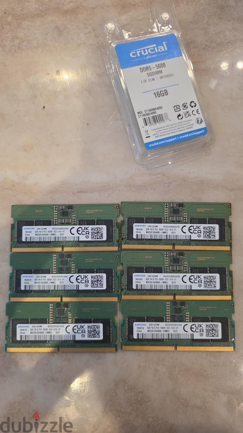 Samsung 8GB Memory RAM DDR5 5600MHz Laptop PC5 - Computer Accessories ...