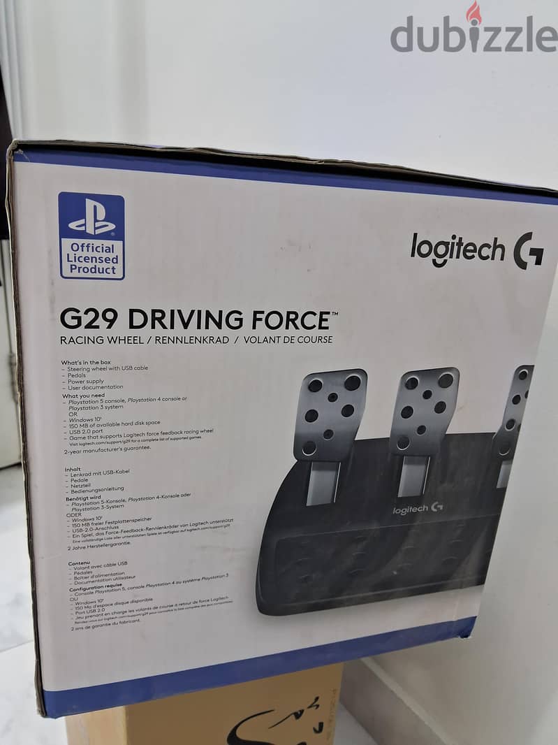 FOR SALE  G29  DRIVING FORCE RACING WHEELللبيع طقم  مقود سترنغ  مع 2