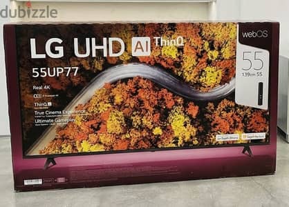 55" LG UHD AI ThinQ TV - Real 4K, Smart webOS
