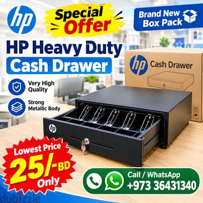 Brand New HP Cash Drawer Very High Quality - Strong Metal Body Boxpack