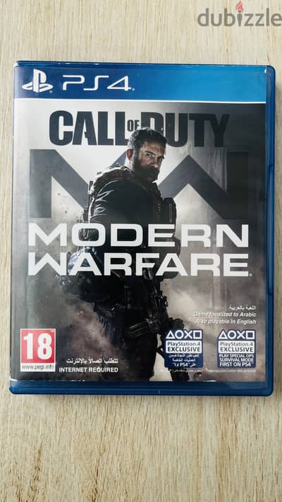 Call of duty modern Warfare 1 for PS4 , Very good condition