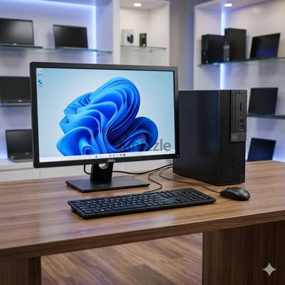 DELL Core i7 7th Generation Computer Set With DELL HD Monitor 8GB RAM