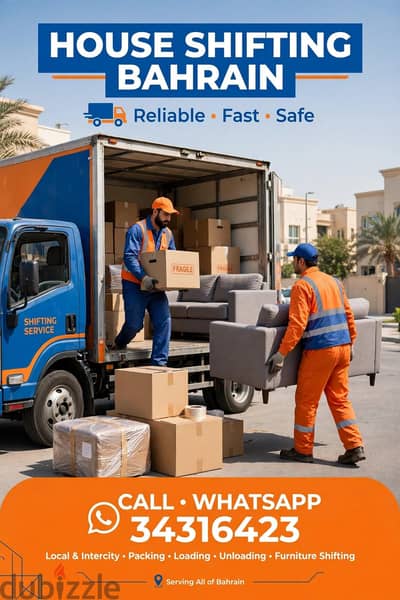 Home shifting Bahrain movers and Packers