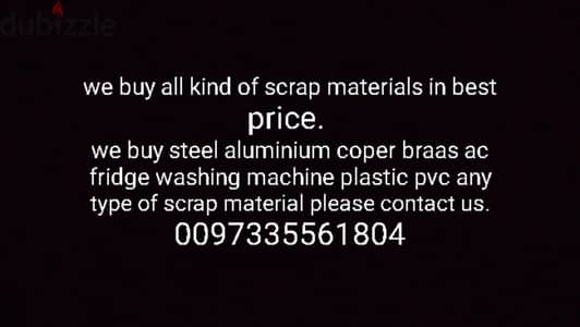 we buy scrap materials