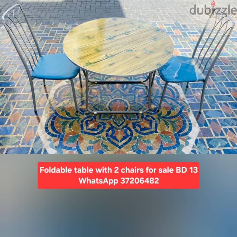 Dining table with 4 chairs and other items for sale with Delivery 19