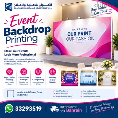 Event Backdrop Printing in Bahrain