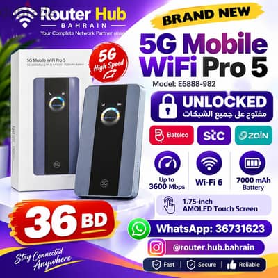 5G Mobile WiFi Pro 5 Brand new Superfast unlock openline for all