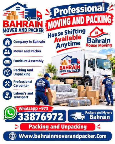 company mover and packer bahrain home shifting furniture pack and move