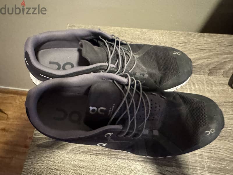 On Running Cloud Sneakers  in Black & White 1