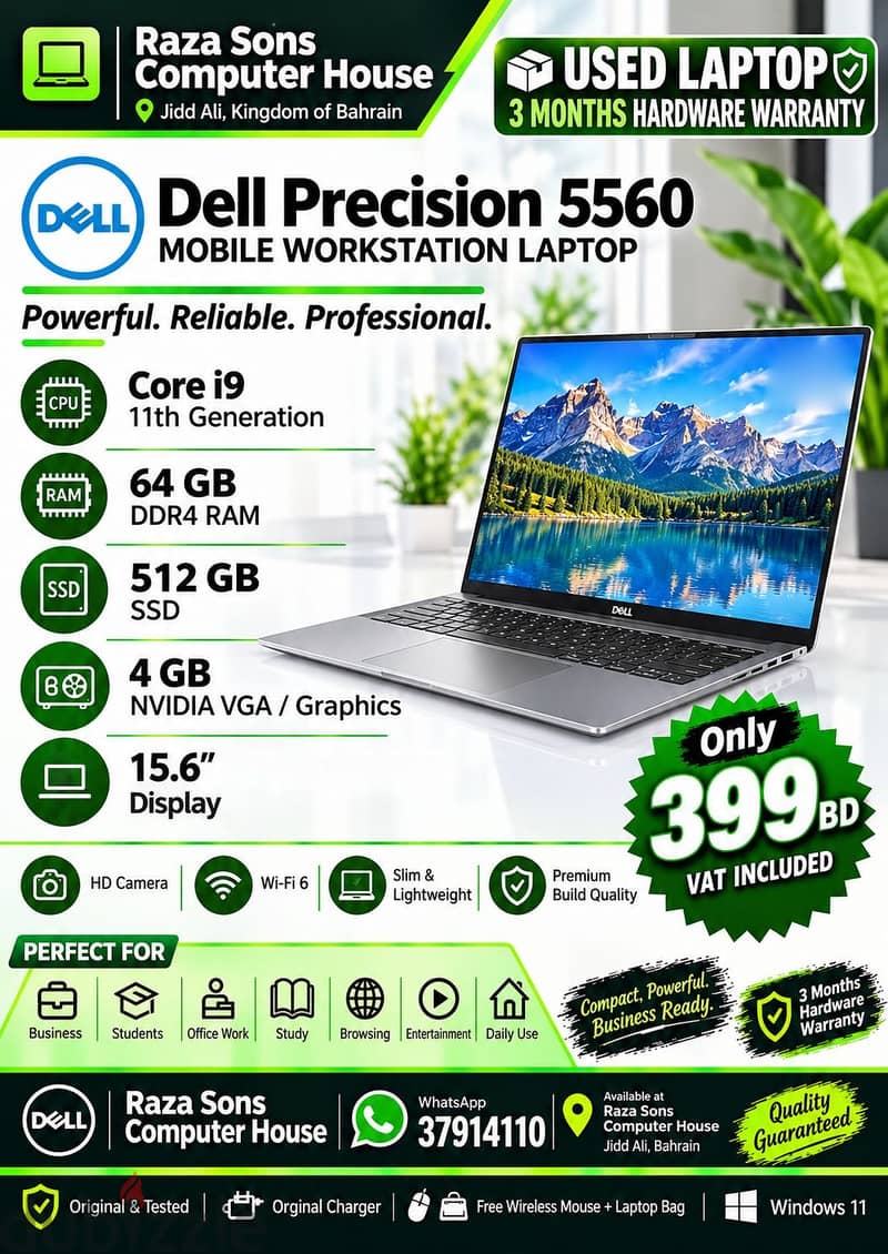 Dell Precision 5560 Core i9-11th Generation. 2