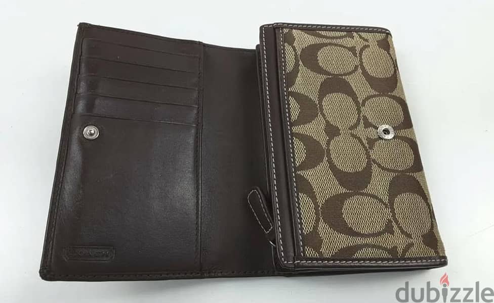 Coach Hampton Signature Flap Wallet 3