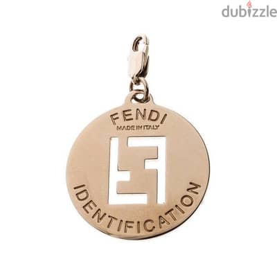 Fendi Identification FF Logo Charm/Locket.