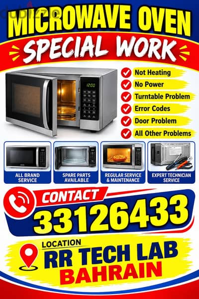 MICROWAVE OVEN REPAIRING SERVICES