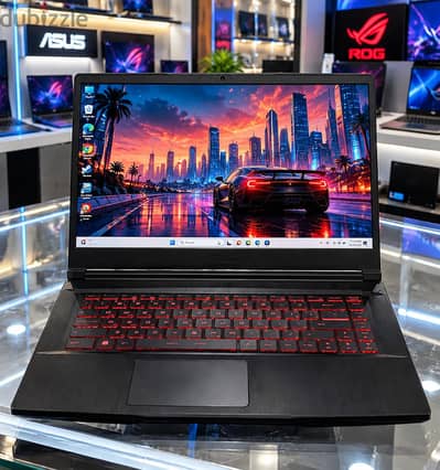 MSI GF63 Thin Core I7 Gaming Laptop 16GB RAM 512GB SSD RTX 4GB 2050