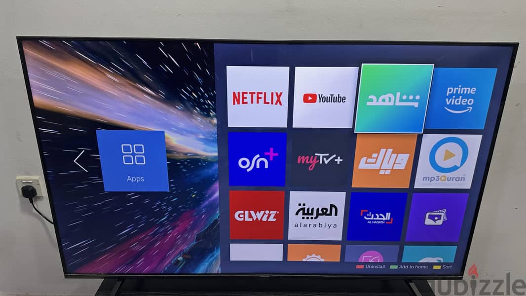 58" inch Hisense smart tv 4k UHD slim frameless ( call 33730001 1