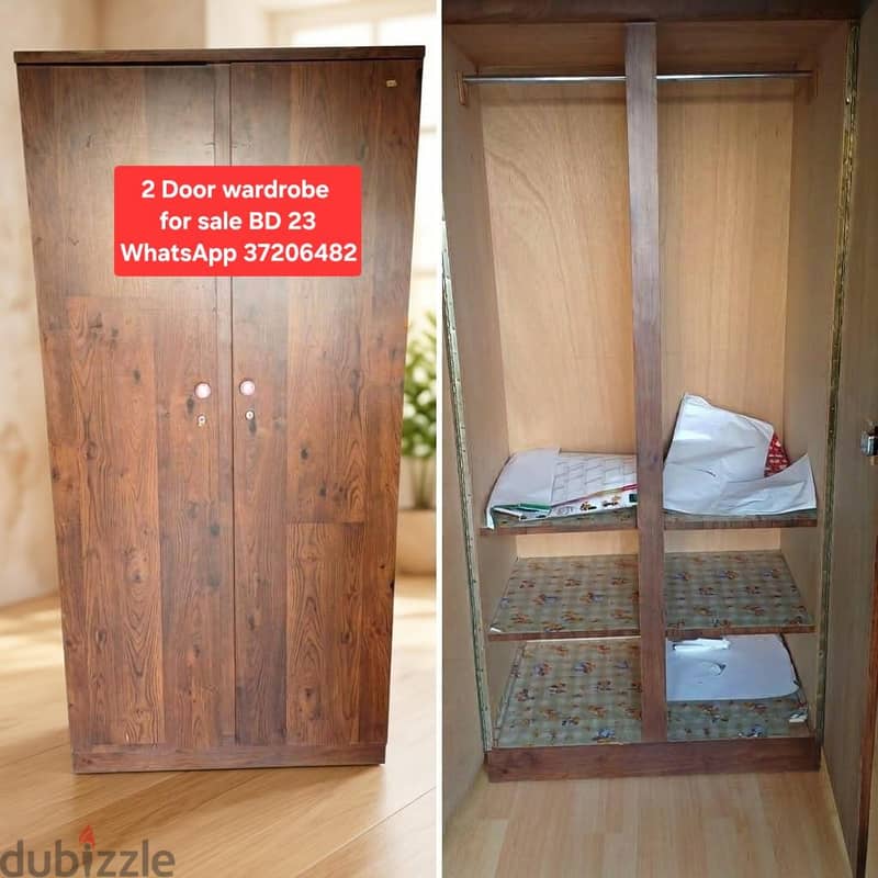 2 Door wardrobe and other items for sale with Delivery 14