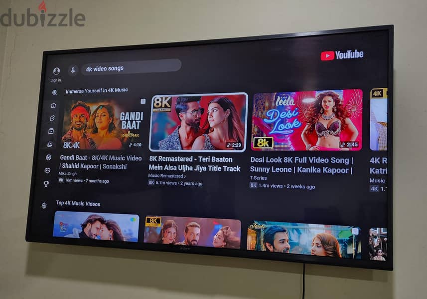Sony 55 inch smart 4k Google TV for sale new condition 1