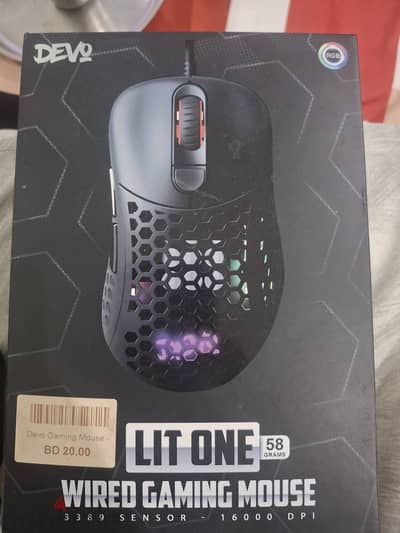 Gaming mouse devo lit one