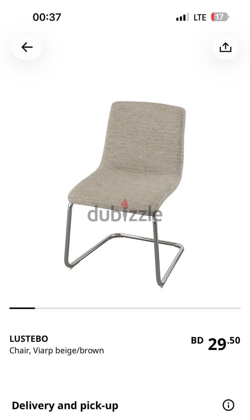 Set of 4 dining chairs-Brand new 1
