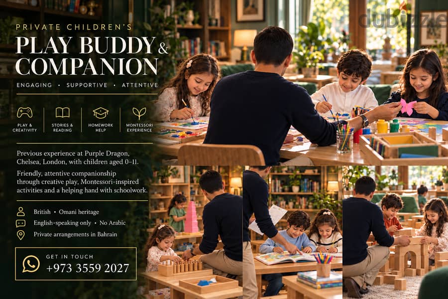 Private Children's Play Buddy & Companion | British | English-Speaking 3