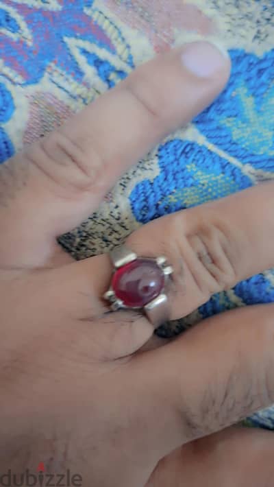 rubi star with silver