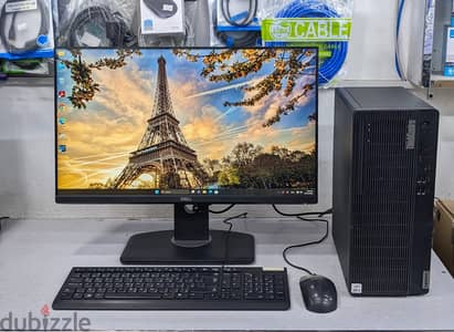Lenovo 10th Gen Just Like New Condition PC With 24" FHD Borderless Mon