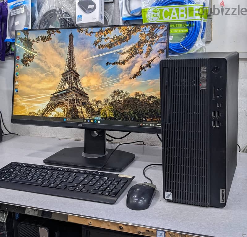 Lenovo 10th Gen Just Like New Condition PC With 24" FHD Borderless Mon 4
